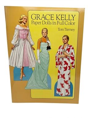 1986 Uncut Complete Grace Kelly Paper Dolls In Full Color Book